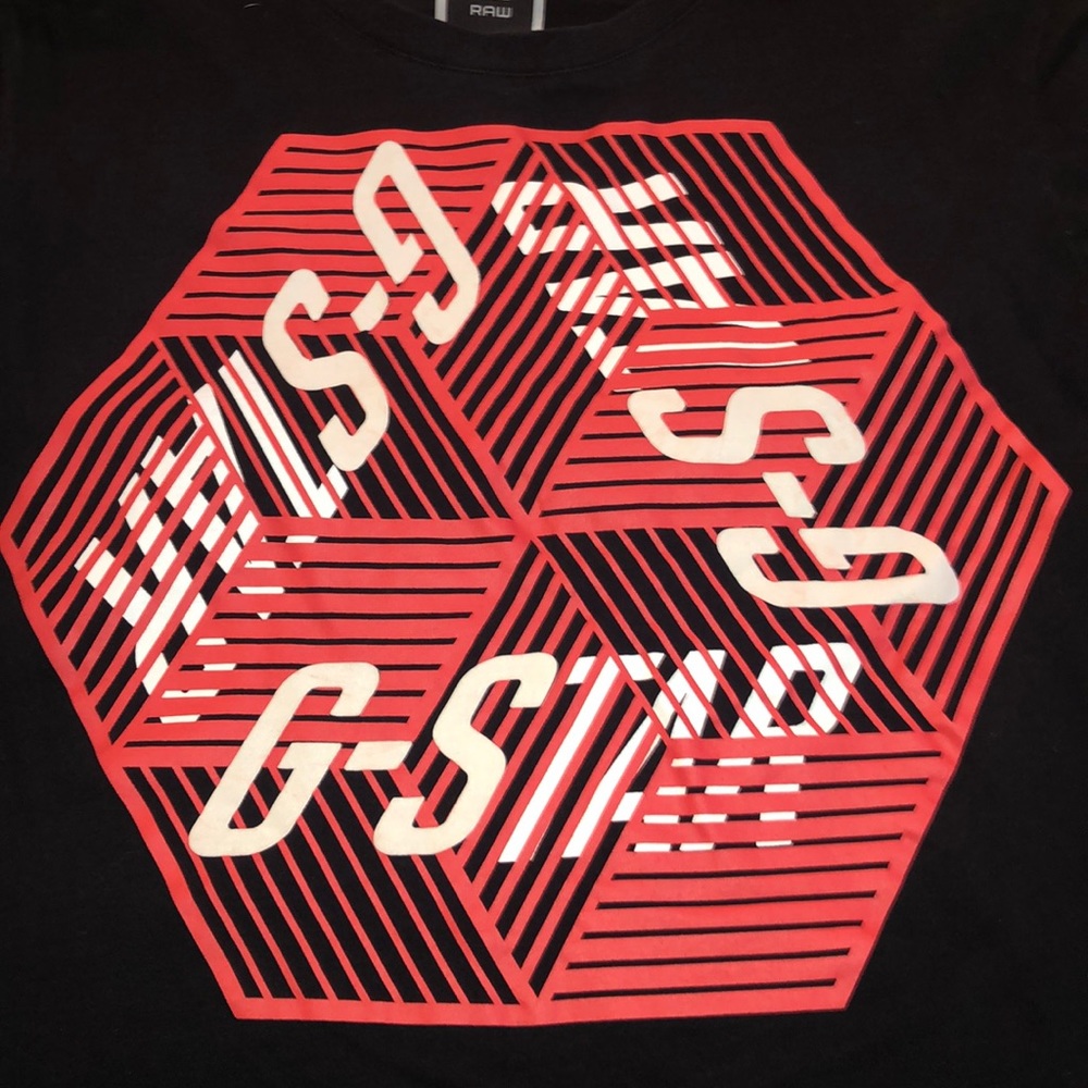 G-Star Originals Raw Demin black Tee medium EUC
